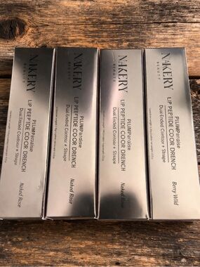 Nakery Beauty - PlumpParadise Lip Peptide Color Drench Bundle, 3 total NIB